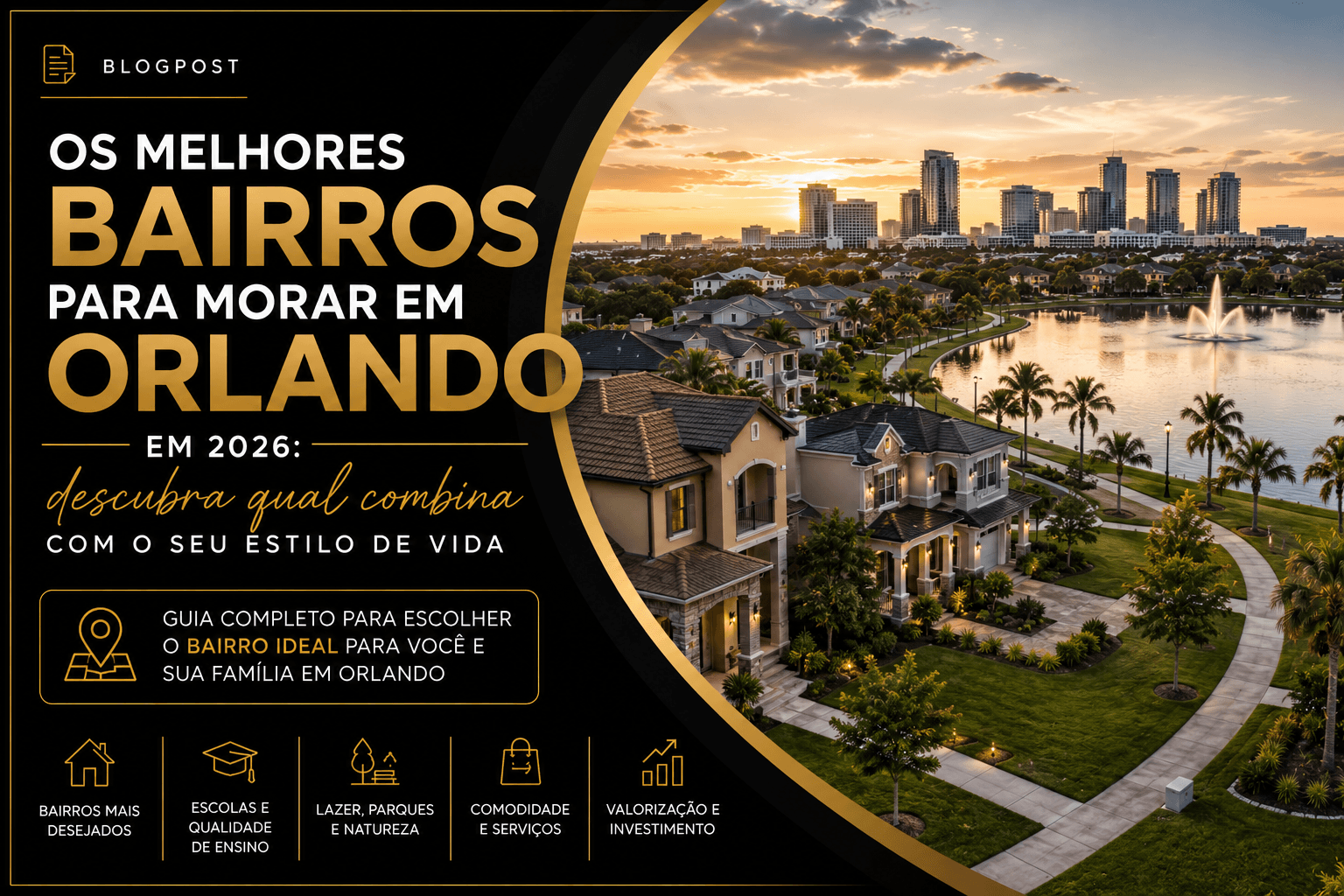 Melhores bairros para morar em Orlando