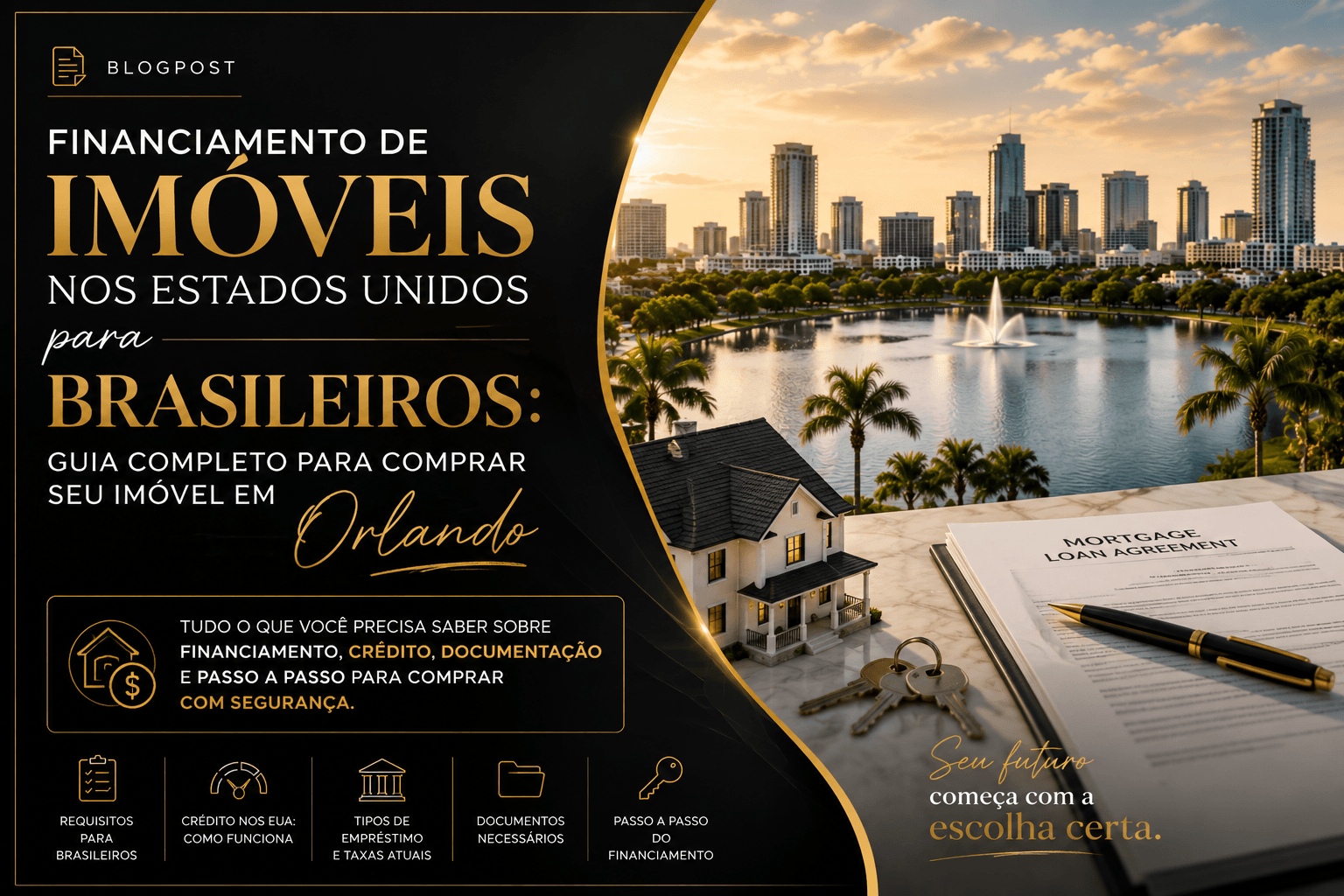 Financiamento de imóveis nos Estados Unidos para brasileiros