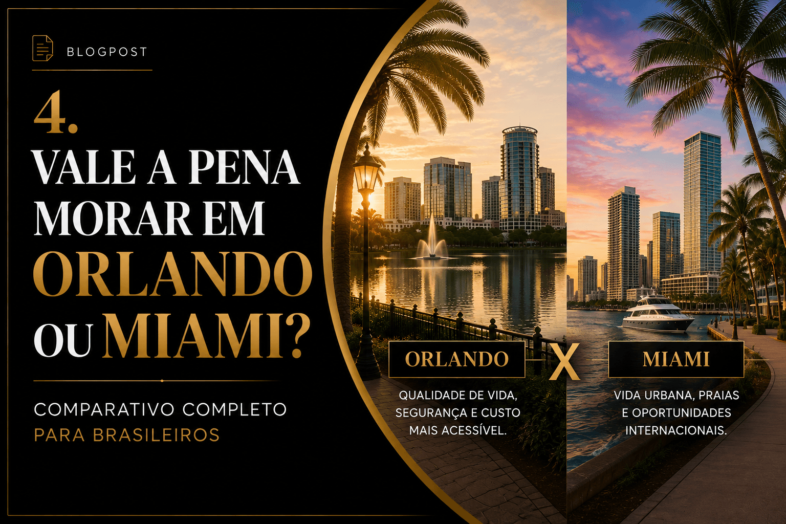 morar em Orlando ou Miami